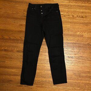 Black button-fly Levi's Jeans